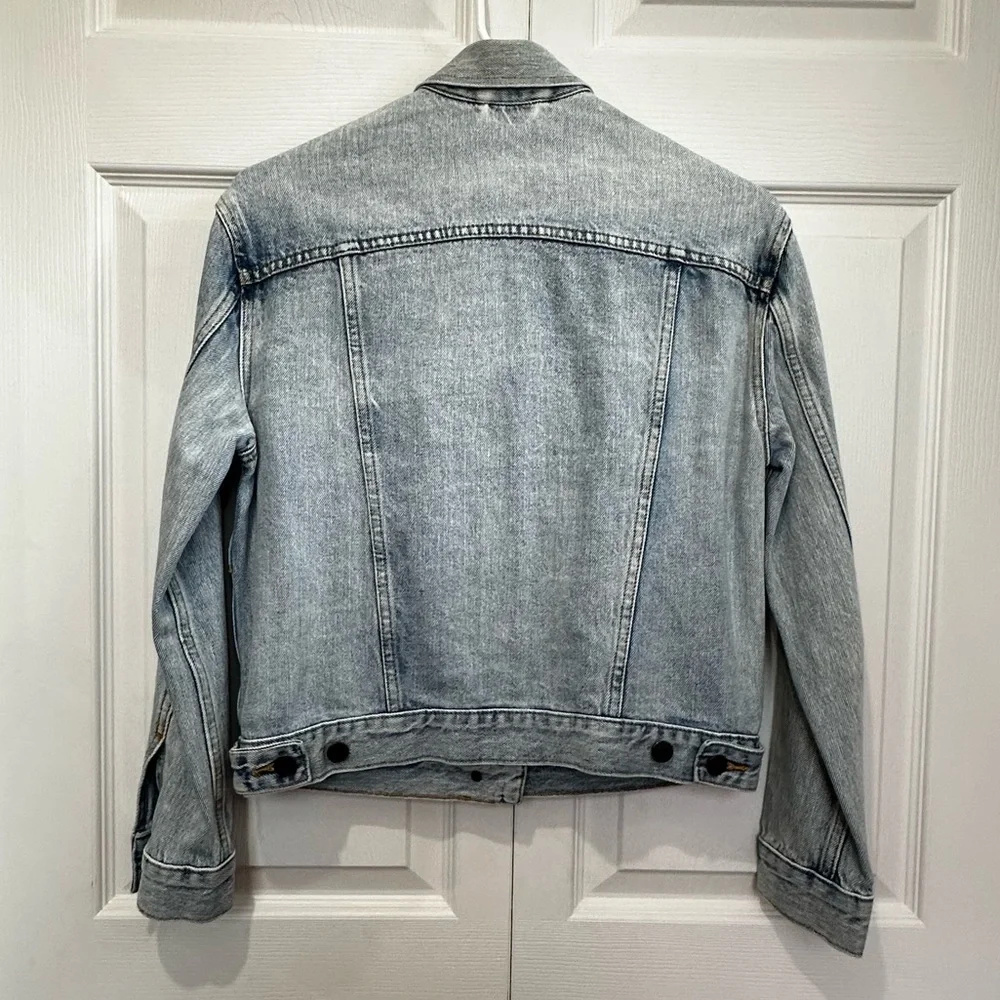Wilfred Free Acid Wash Trucker Style Denim Jacket XXS Like New